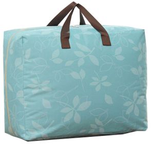 Two Oxford Storage Quilt Bags Space Saver Bags Clothes Storage Cases Baggage bags 58x39x23cm(Blue)