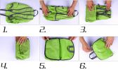 Folding BackpackPortable And Versatile Waterproof Hiking Pack Grass green
