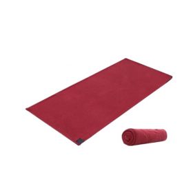 Warm Fleece Travel And Camping Sheet Sleeping Bag Sleep Sack (Red)