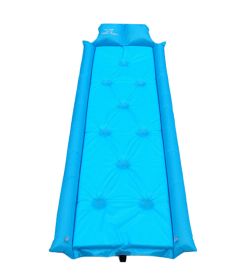 Outdoor Automatic Camping Sleeping Air Pad Mattress Tent Dampproof Mat BLUE