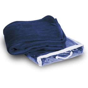 Micro-Plush Fleece Blanket - Navy Case Pack 24