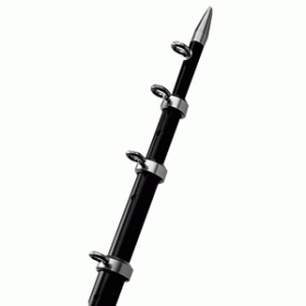 TACO 15' Black/Silver Outrigger Poles - 1-1/8" Diameter